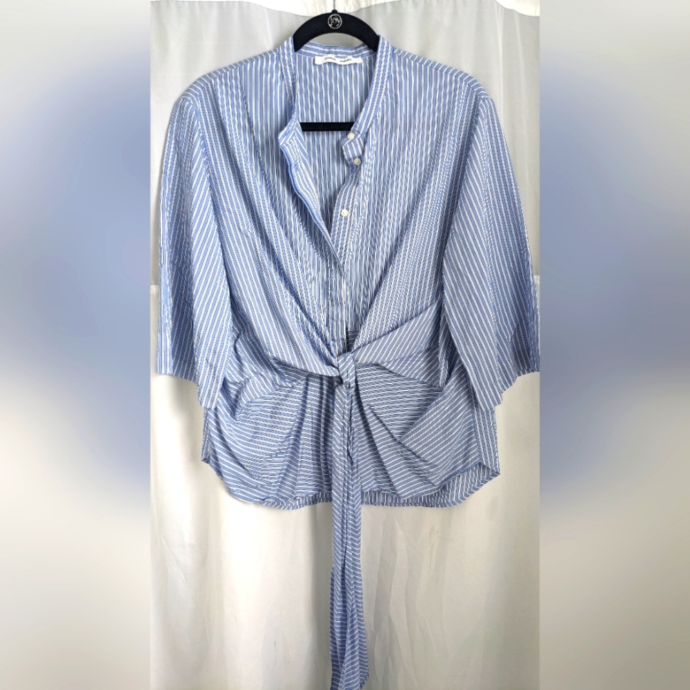 Samsoe Samsoe Sylvia Stripe Button Down Shirt W/T… - image 1